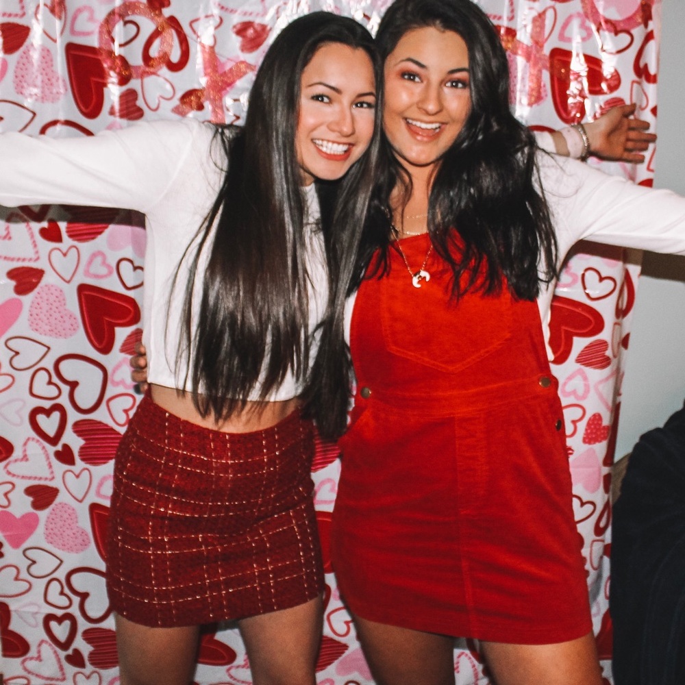 Red overalls